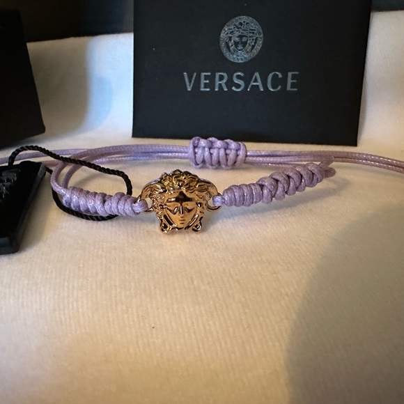 Versace Medusa head string bracelet NEW (AUTHENTIC) - Picture 4 of 11